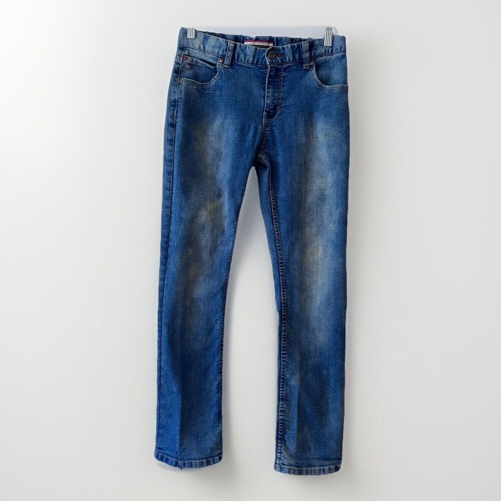 Tommy Hilfiger Revolution Stretch Adj Waist Denim Jeans Youth Boys 16 Blue USA